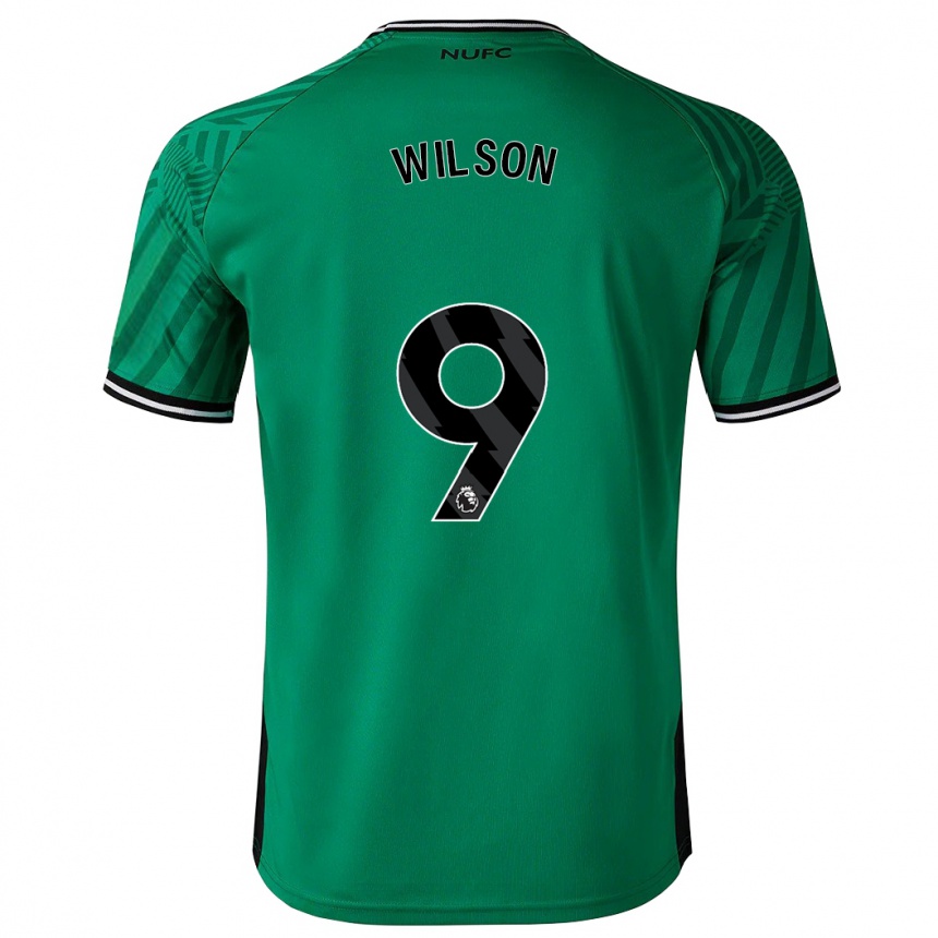 Damen Fußball Callum Wilson #9 Grün Auswärtstrikot Trikot 2023/24 T-Shirt Luxemburg