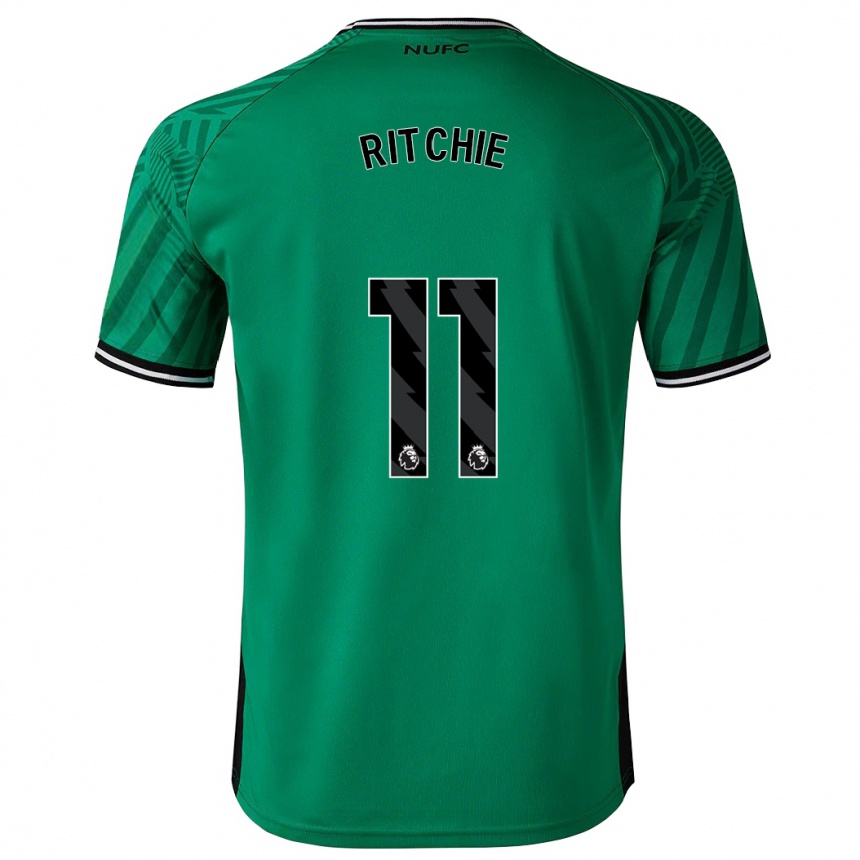 Damen Fußball Matt Ritchie #11 Grün Auswärtstrikot Trikot 2023/24 T-Shirt Luxemburg