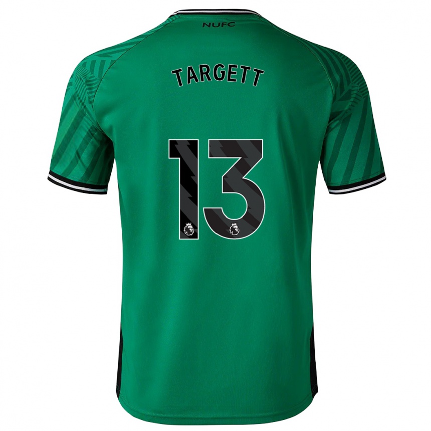 Damen Fußball Matt Targett #13 Grün Auswärtstrikot Trikot 2023/24 T-Shirt Luxemburg