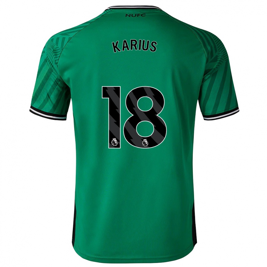 Damen Fußball Loris Karius #18 Grün Auswärtstrikot Trikot 2023/24 T-Shirt Luxemburg