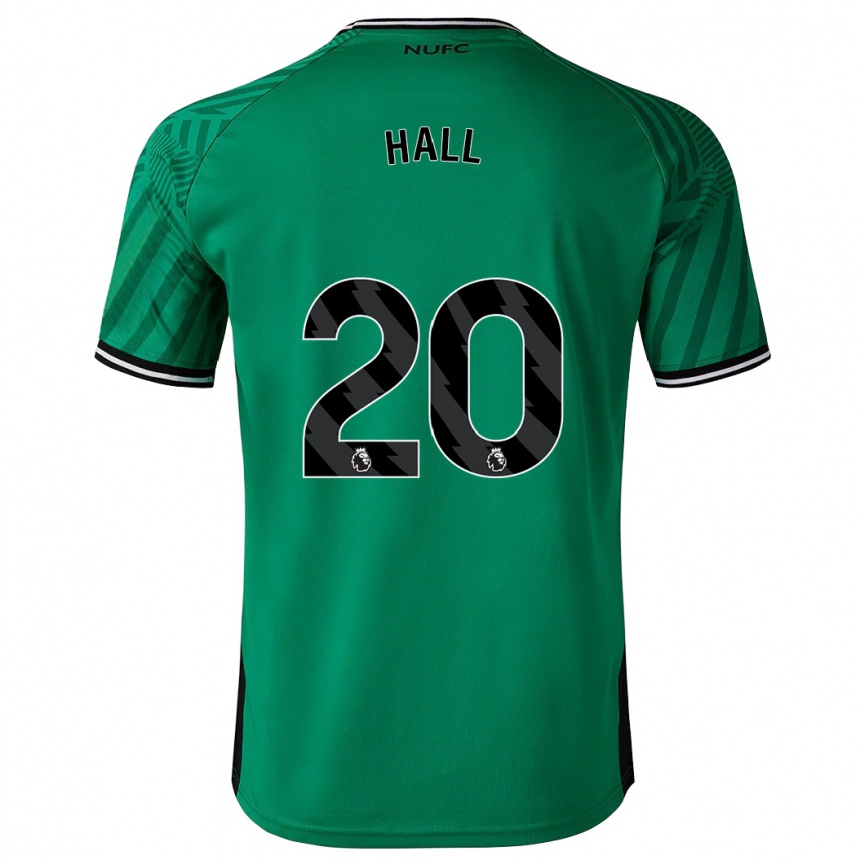 Damen Fußball Lewis Hall #20 Grün Auswärtstrikot Trikot 2023/24 T-Shirt Luxemburg