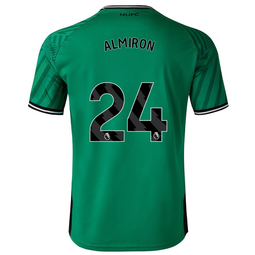 Damen Fußball Miguel Almirón #24 Grün Auswärtstrikot Trikot 2023/24 T-Shirt Luxemburg