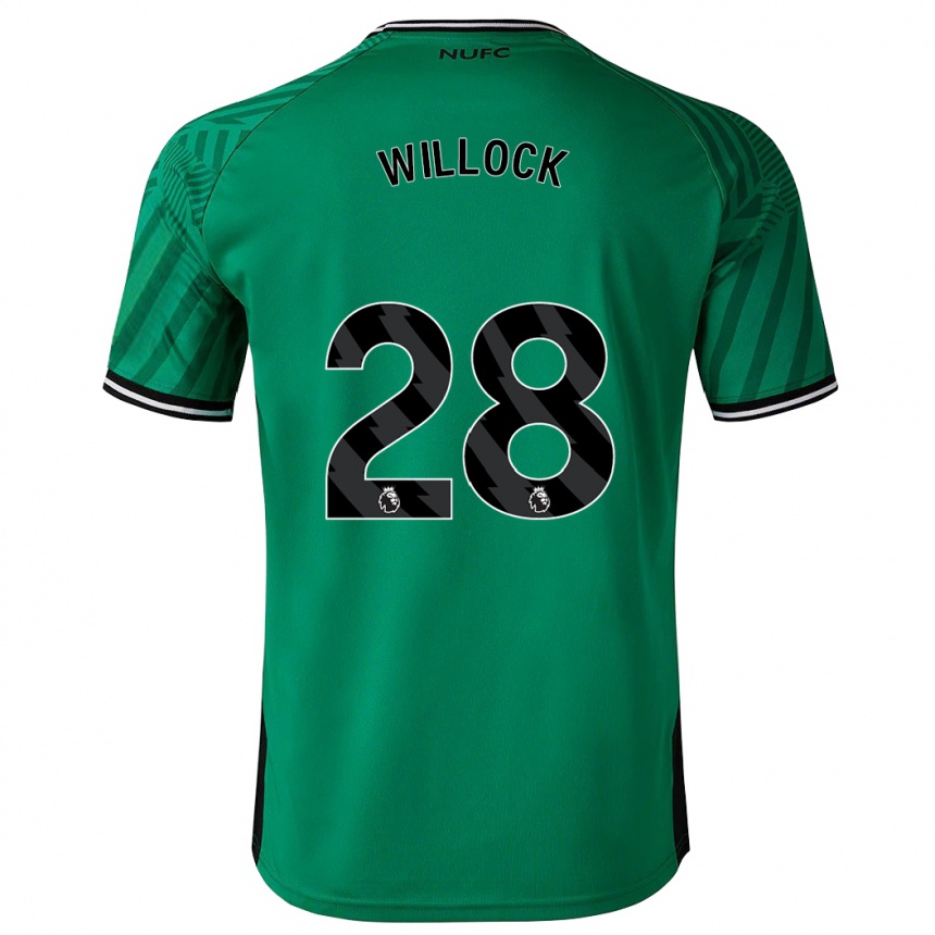 Damen Fußball Joe Willock #28 Grün Auswärtstrikot Trikot 2023/24 T-Shirt Luxemburg