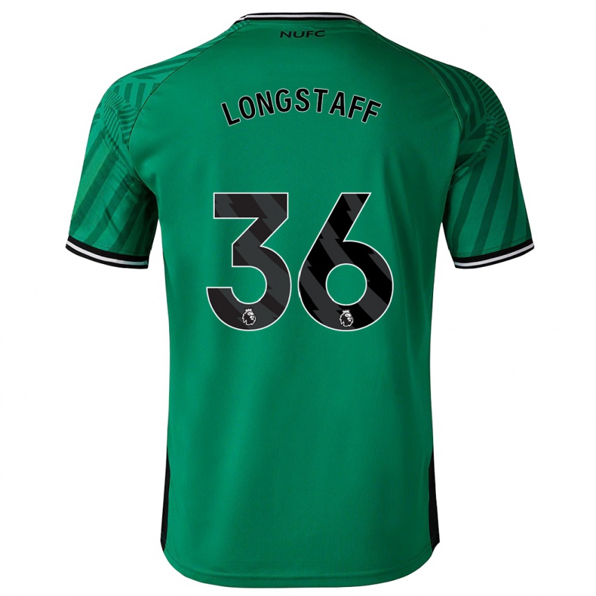 Damen Fußball Sean Longstaff #36 Grün Auswärtstrikot Trikot 2023/24 T-Shirt Luxemburg