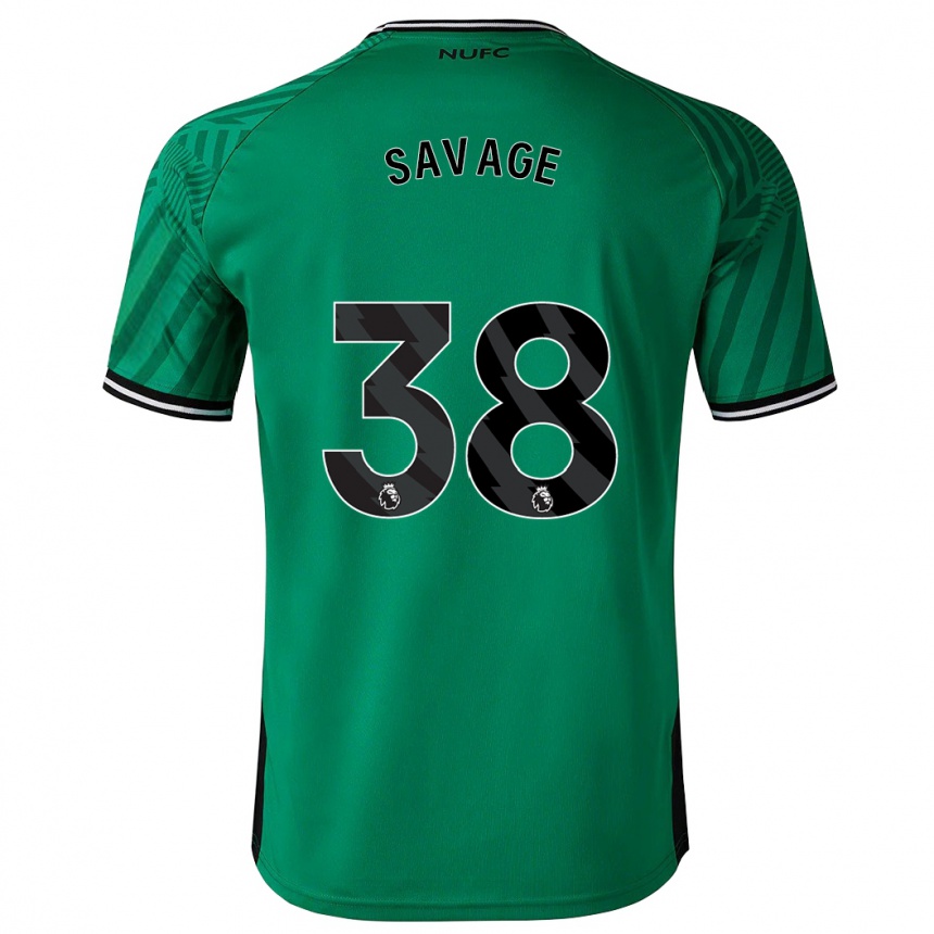 Damen Fußball Remi Savage #38 Grün Auswärtstrikot Trikot 2023/24 T-Shirt Luxemburg