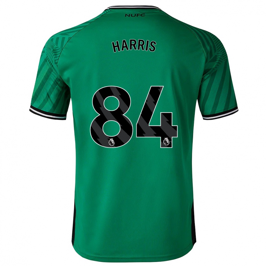 Damen Fußball Aidan Harris #84 Grün Auswärtstrikot Trikot 2023/24 T-Shirt Luxemburg
