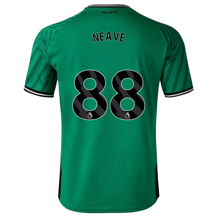 Damen Fußball Sean Neave #88 Grün Auswärtstrikot Trikot 2023/24 T-Shirt Luxemburg