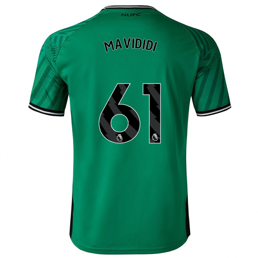 Damen Fußball Shaun Mavididi #61 Grün Auswärtstrikot Trikot 2023/24 T-Shirt Luxemburg
