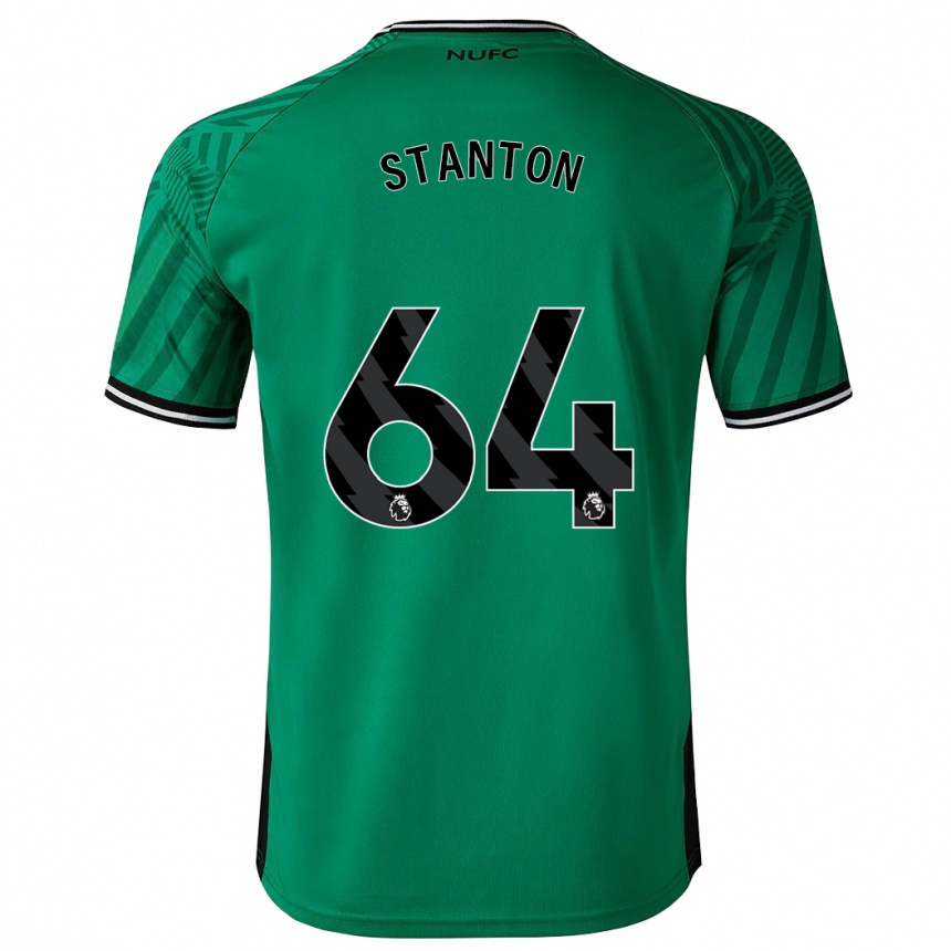 Damen Fußball Ellis Stanton #64 Grün Auswärtstrikot Trikot 2023/24 T-Shirt Luxemburg