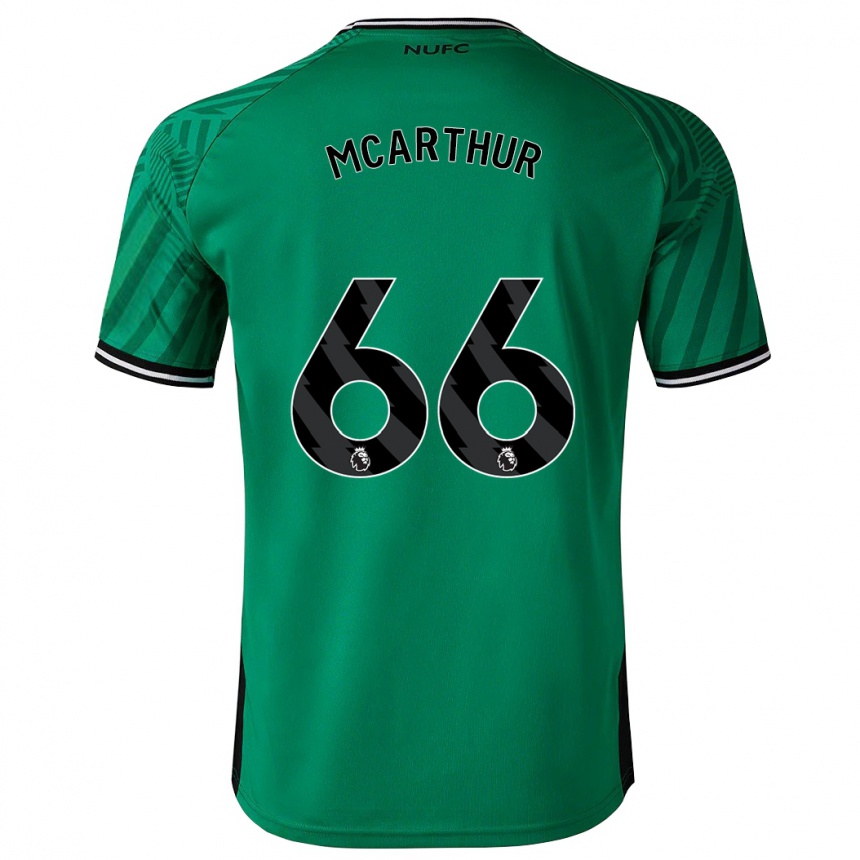 Damen Fußball Charlie Mcarthur #66 Grün Auswärtstrikot Trikot 2023/24 T-Shirt Luxemburg
