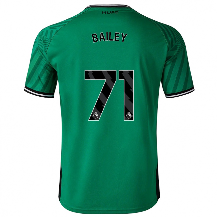 Damen Fußball Scott Bailey #71 Grün Auswärtstrikot Trikot 2023/24 T-Shirt Luxemburg