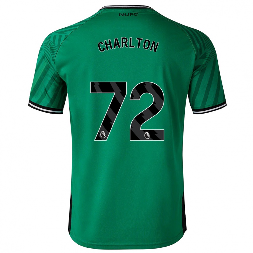 Damen Fußball Dylan Charlton #72 Grün Auswärtstrikot Trikot 2023/24 T-Shirt Luxemburg
