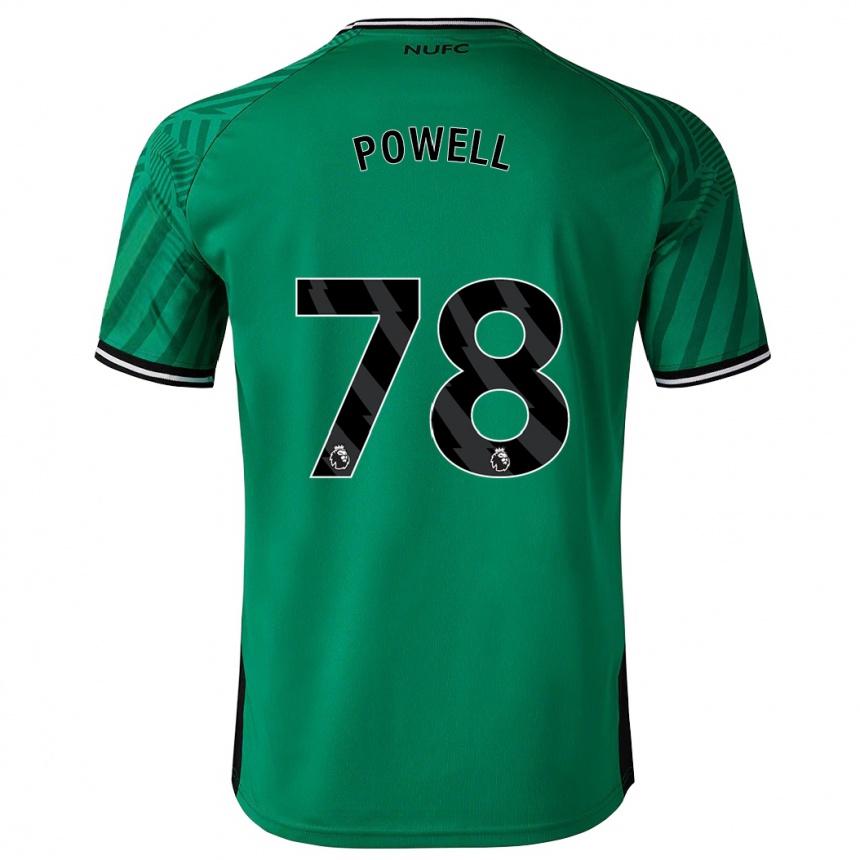 Damen Fußball Harry Powell #78 Grün Auswärtstrikot Trikot 2023/24 T-Shirt Luxemburg