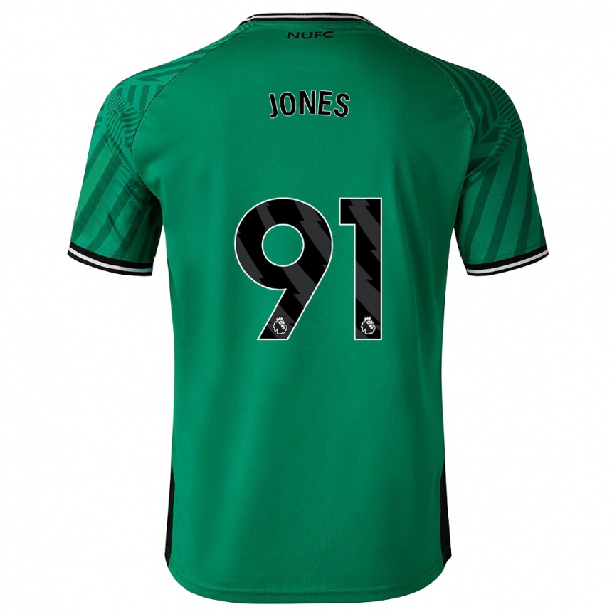 Damen Fußball Tyler Jones #91 Grün Auswärtstrikot Trikot 2023/24 T-Shirt Luxemburg