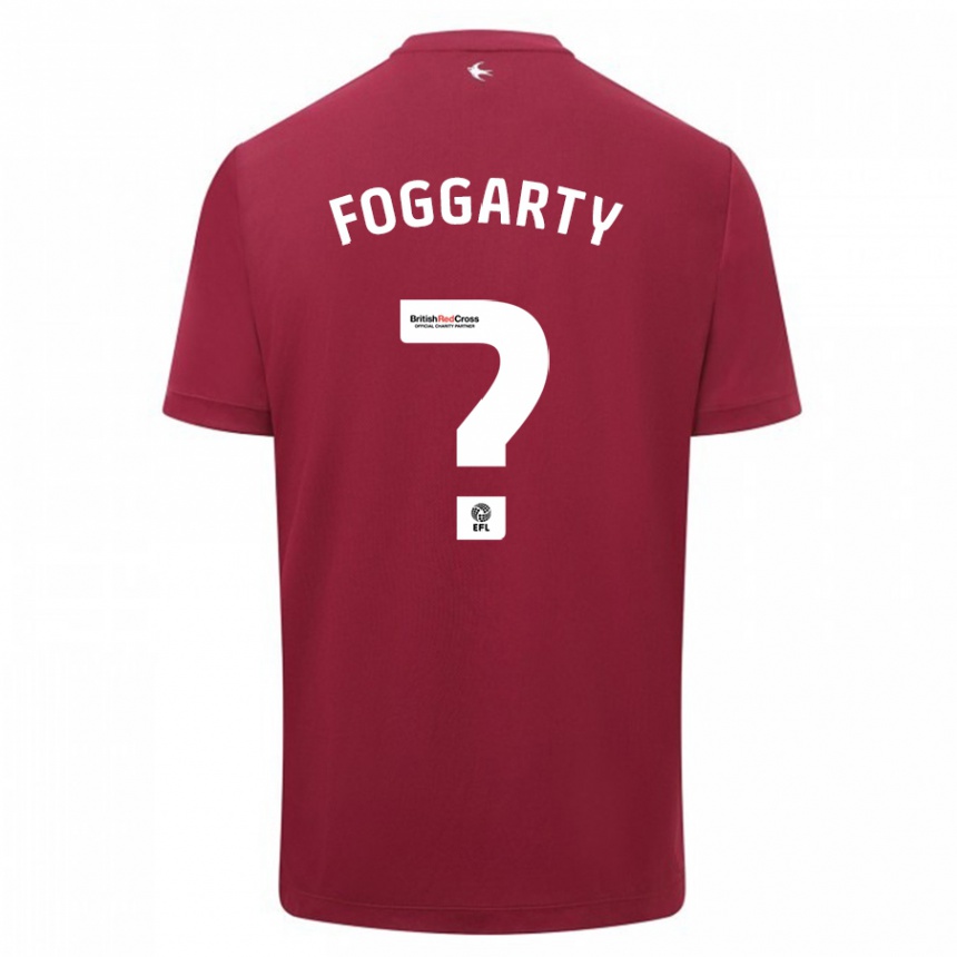 Damen Fußball Corey Foggarty #0 Rot Auswärtstrikot Trikot 2023/24 T-Shirt Luxemburg