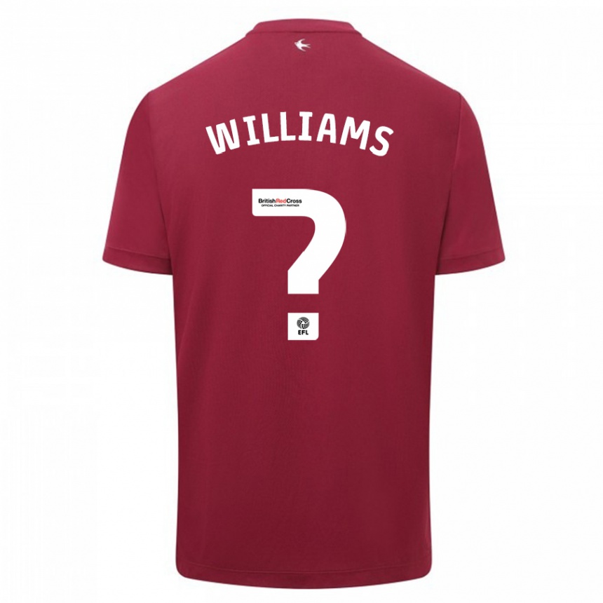 Damen Fußball Noah Williams #0 Rot Auswärtstrikot Trikot 2023/24 T-Shirt Luxemburg