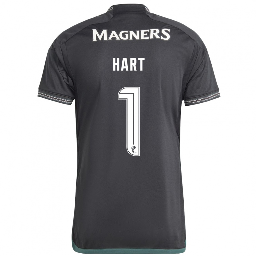 Damen Fußball Joe Hart #1 Schwarz Auswärtstrikot Trikot 2023/24 T-Shirt Luxemburg