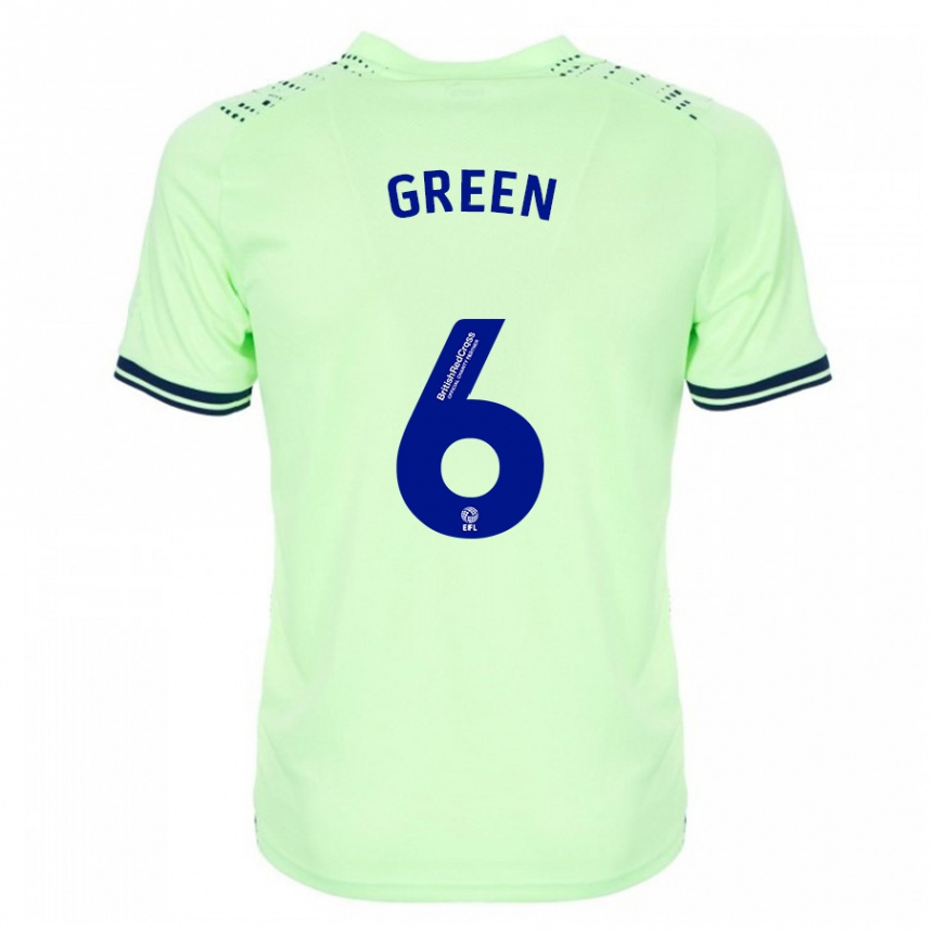 Damen Fußball Isabel Green #6 Marine Auswärtstrikot Trikot 2023/24 T-Shirt Luxemburg