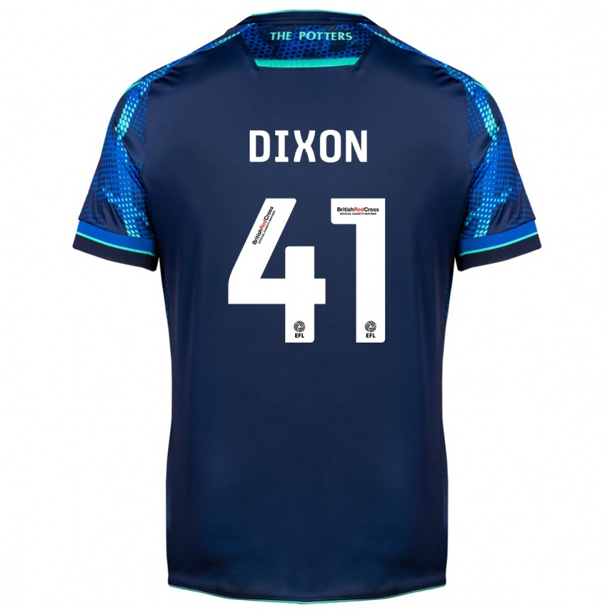 Damen Fußball Jaden Dixon #41 Marine Auswärtstrikot Trikot 2023/24 T-Shirt Luxemburg