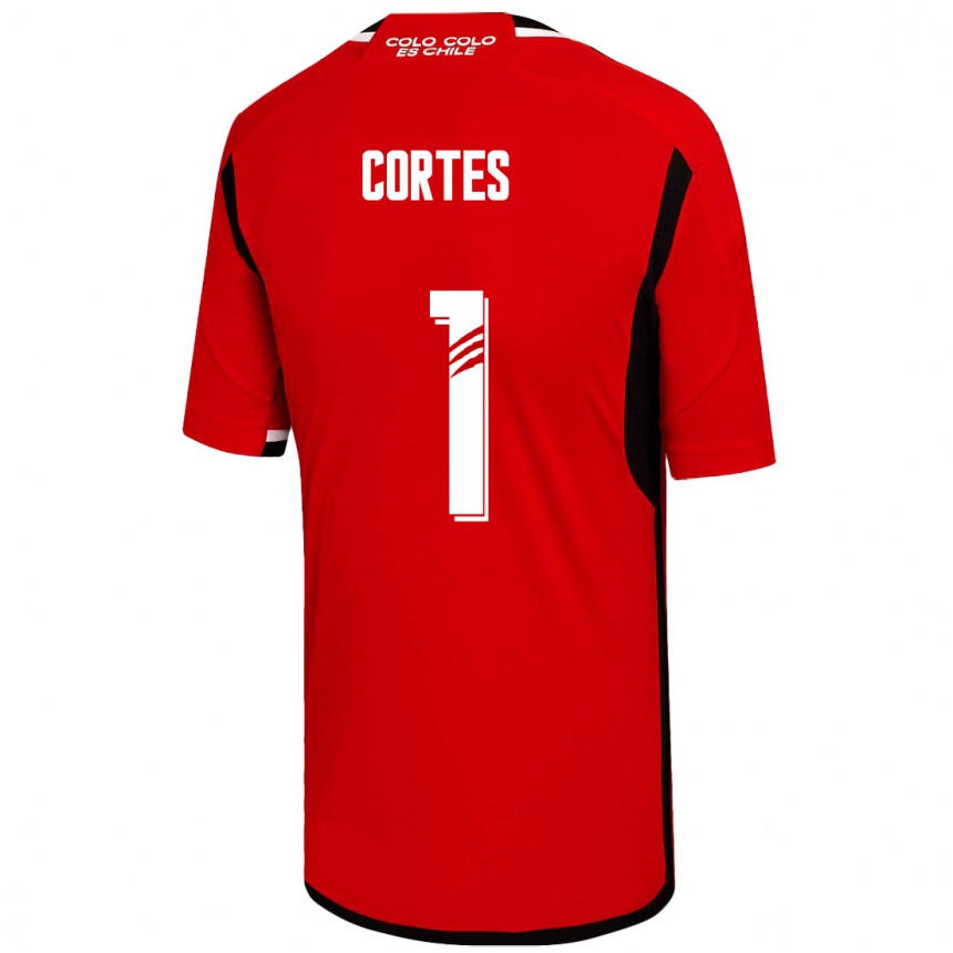 Damen Fußball Brayan Cortés #1 Rot Auswärtstrikot Trikot 2023/24 T-Shirt Luxemburg