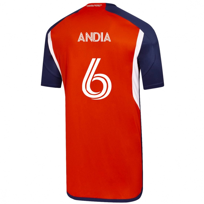 Damen Fußball Yonathan Andía #6 Weiß Auswärtstrikot Trikot 2023/24 T-Shirt Luxemburg