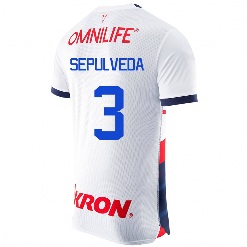 Damen Fußball Gilberto Sepúlveda #3 Weiß Auswärtstrikot Trikot 2023/24 T-Shirt Luxemburg