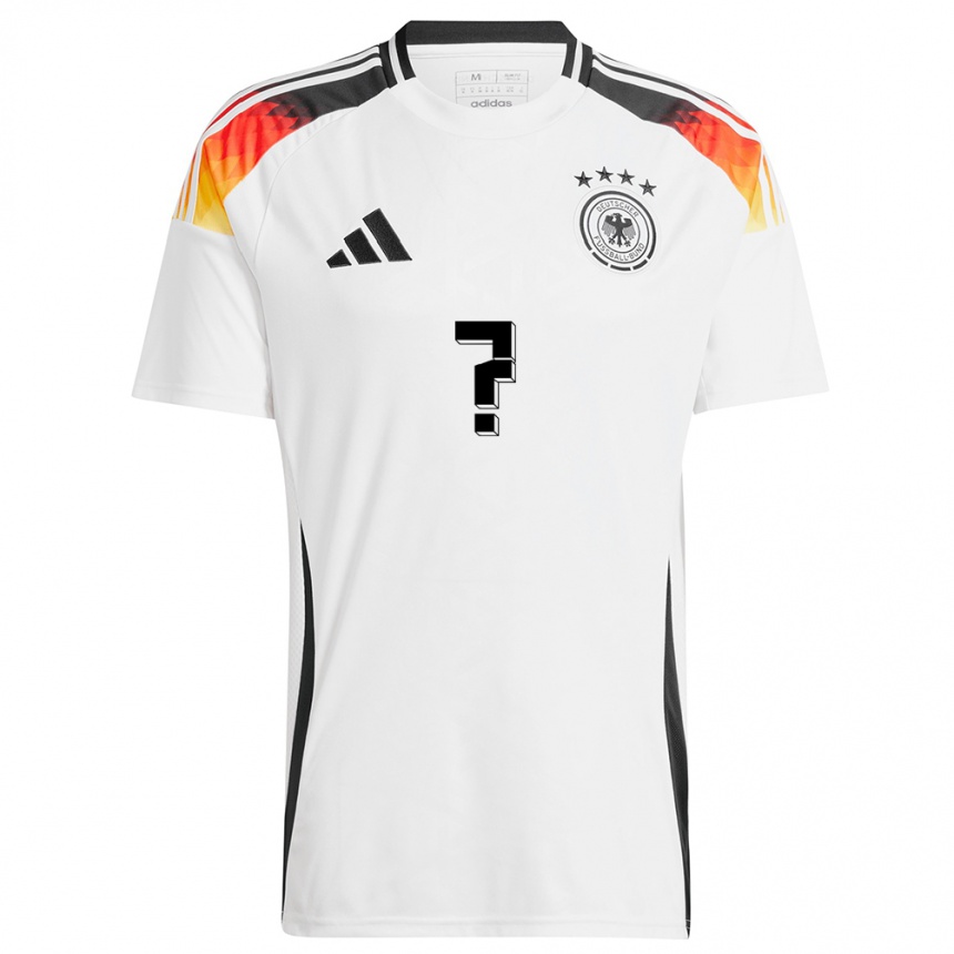 Kinder Fußball Deutschland Ihren Namen #0 Weiß Heimtrikot Trikot 24-26 T-Shirt Luxemburg