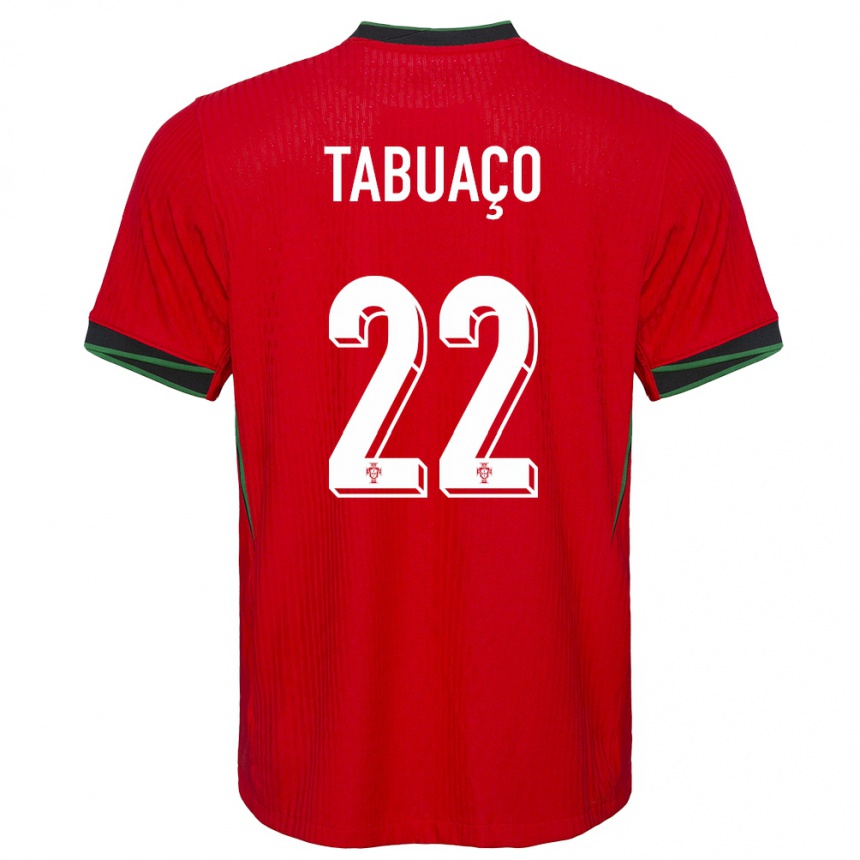 Kinder Fußball Portugal Goncalo Tabuaco #22 Rot Heimtrikot Trikot 24-26 T-Shirt Luxemburg