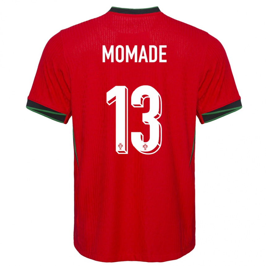 Kinder Fußball Portugal Rayhan Momade #13 Rot Heimtrikot Trikot 24-26 T-Shirt Luxemburg