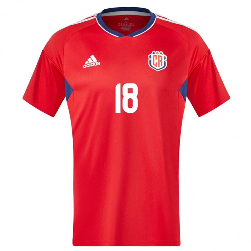 Kinder Fußball Costa Rica Aaron Cruz #18 Rot Heimtrikot Trikot 24-26 T-Shirt Luxemburg