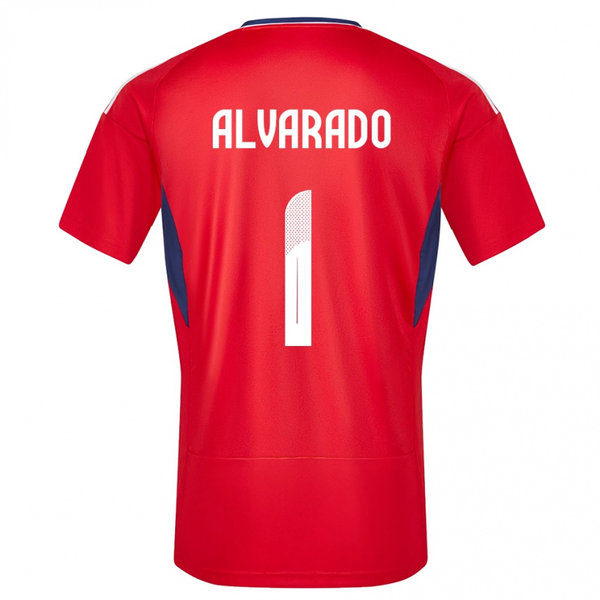 Kinder Fußball Costa Rica Esteban Alvarado #1 Rot Heimtrikot Trikot 24-26 T-Shirt Luxemburg