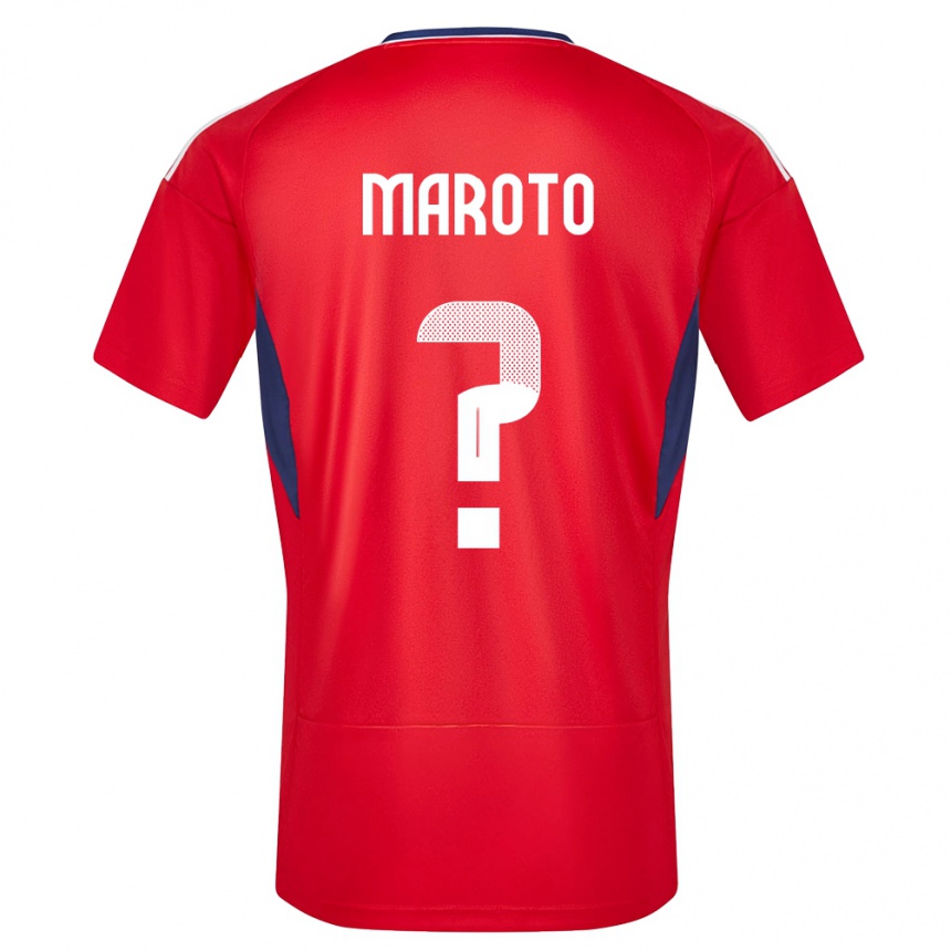 Kinder Fußball Costa Rica Victor Maroto #0 Rot Heimtrikot Trikot 24-26 T-Shirt Luxemburg