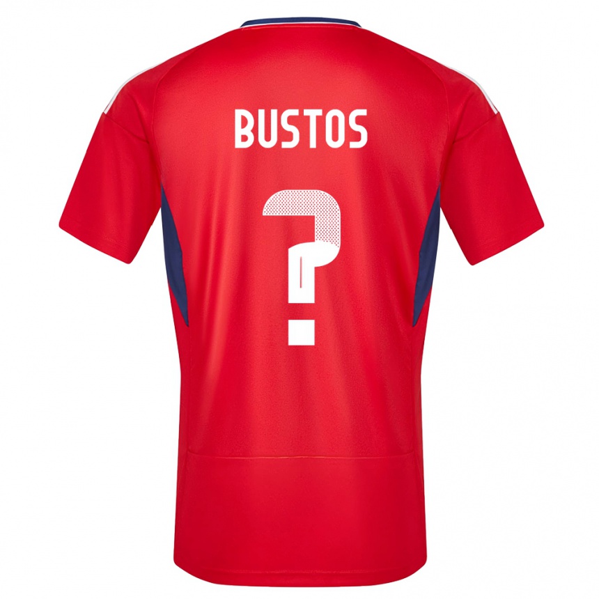 Kinder Fußball Costa Rica Roy Bustos #0 Rot Heimtrikot Trikot 24-26 T-Shirt Luxemburg