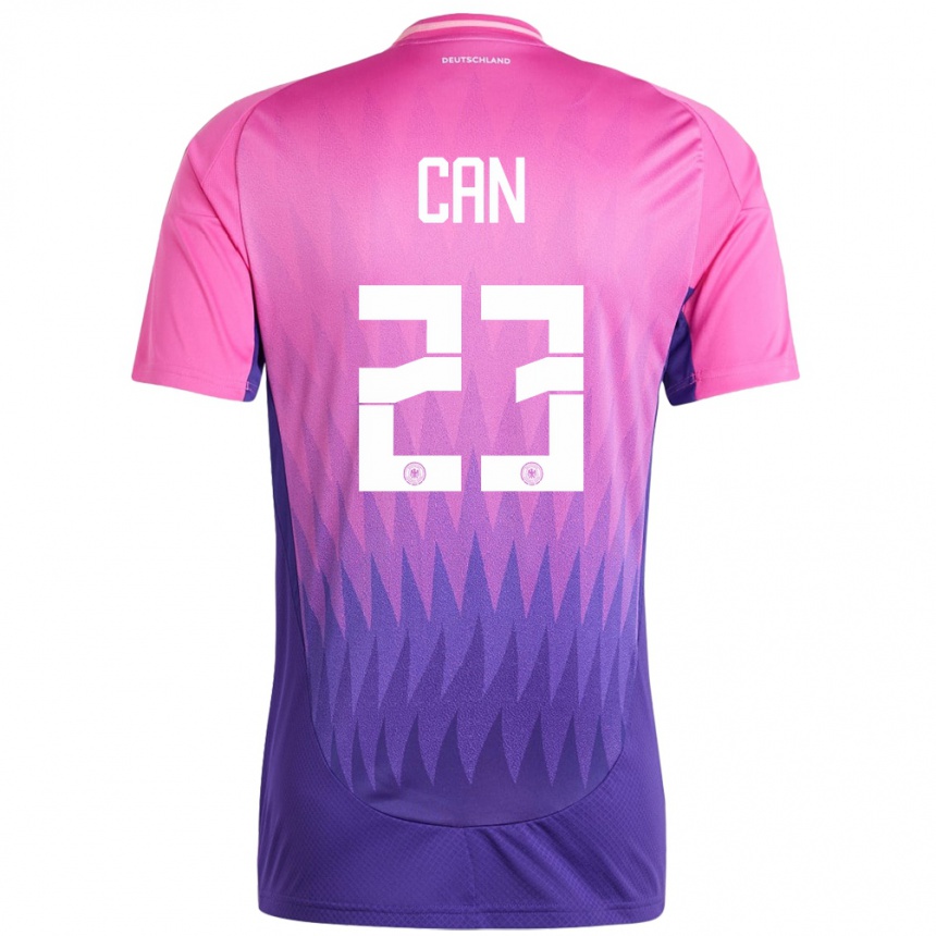 Kinder Fußball Deutschland Emre Can #23 Pink Lila Auswärtstrikot Trikot 24-26 T-Shirt Luxemburg
