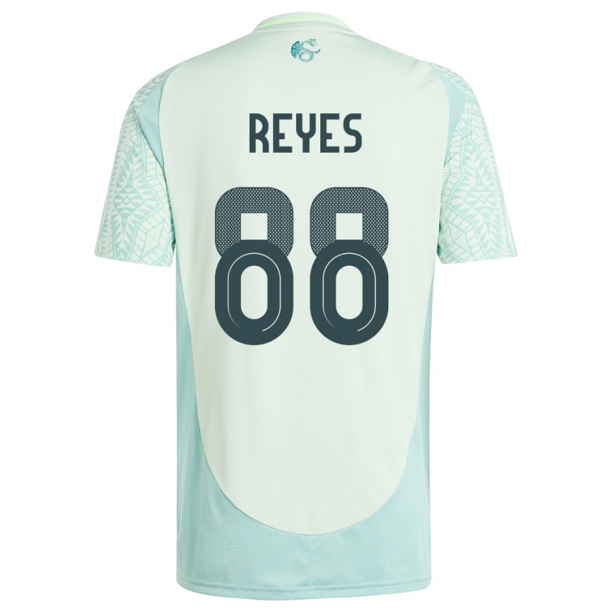 Kinder Fußball Mexiko Maricarmen Reyes #88 Leinengrün Auswärtstrikot Trikot 24-26 T-Shirt Luxemburg