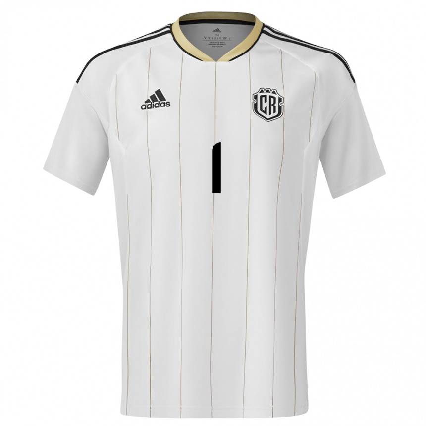 Kinder Fußball Costa Rica Abraham Madriz #1 Weiß Auswärtstrikot Trikot 24-26 T-Shirt Luxemburg