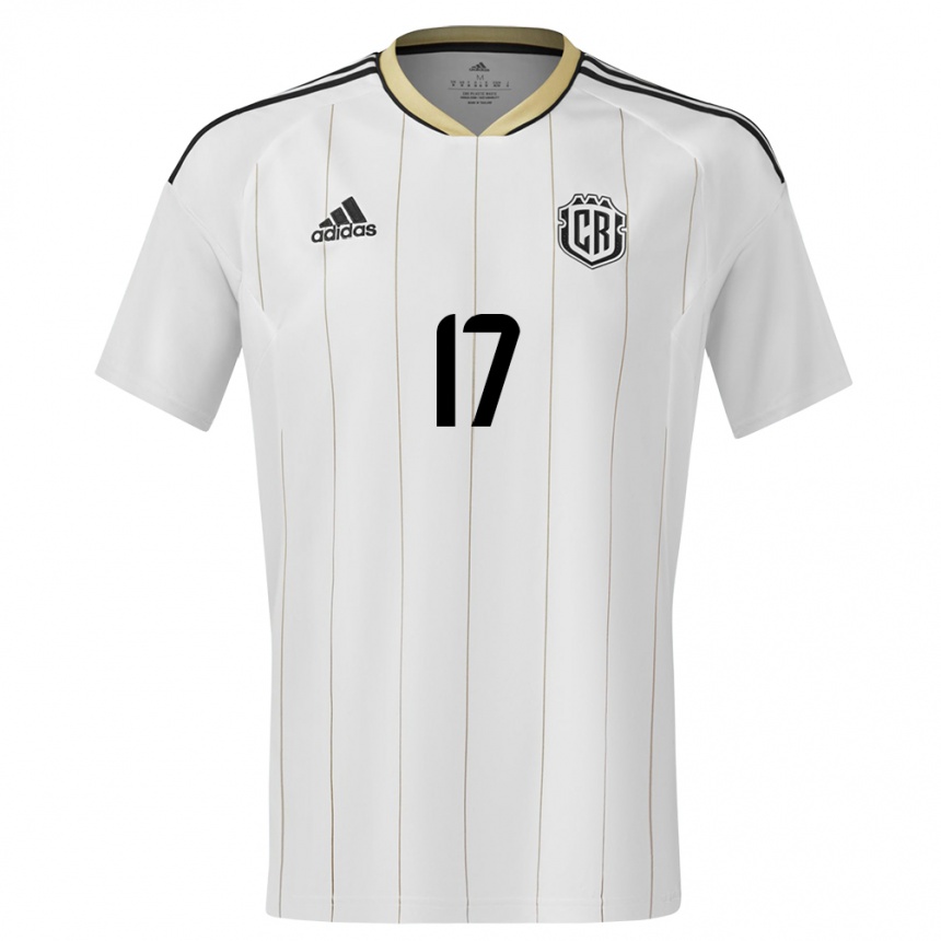 Kinder Fußball Costa Rica Michelle Montero #17 Weiß Auswärtstrikot Trikot 24-26 T-Shirt Luxemburg