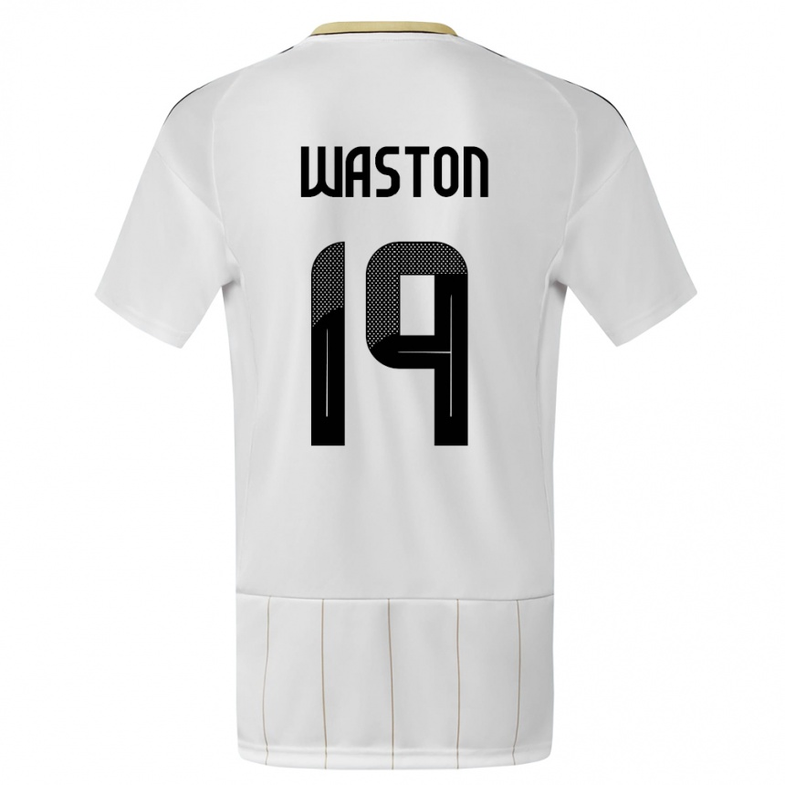 Kinder Fußball Costa Rica Kendall Waston #19 Weiß Auswärtstrikot Trikot 24-26 T-Shirt Luxemburg