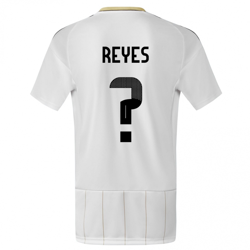 Kinder Fußball Costa Rica Kenan Reyes #0 Weiß Auswärtstrikot Trikot 24-26 T-Shirt Luxemburg