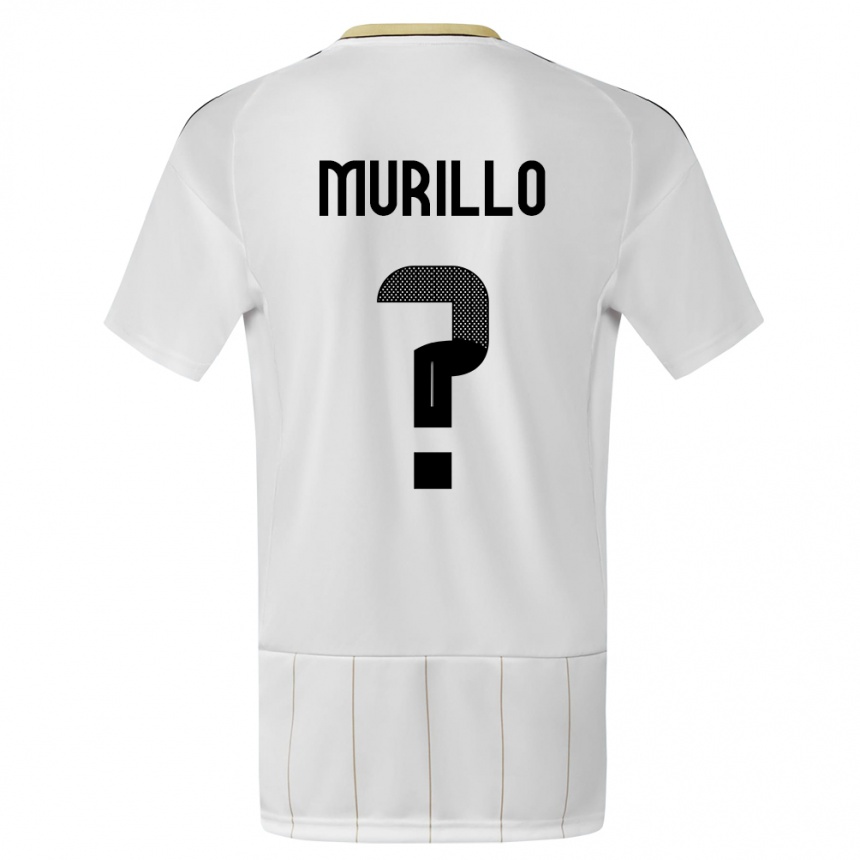 Kinder Fußball Costa Rica Isaac Murillo #0 Weiß Auswärtstrikot Trikot 24-26 T-Shirt Luxemburg
