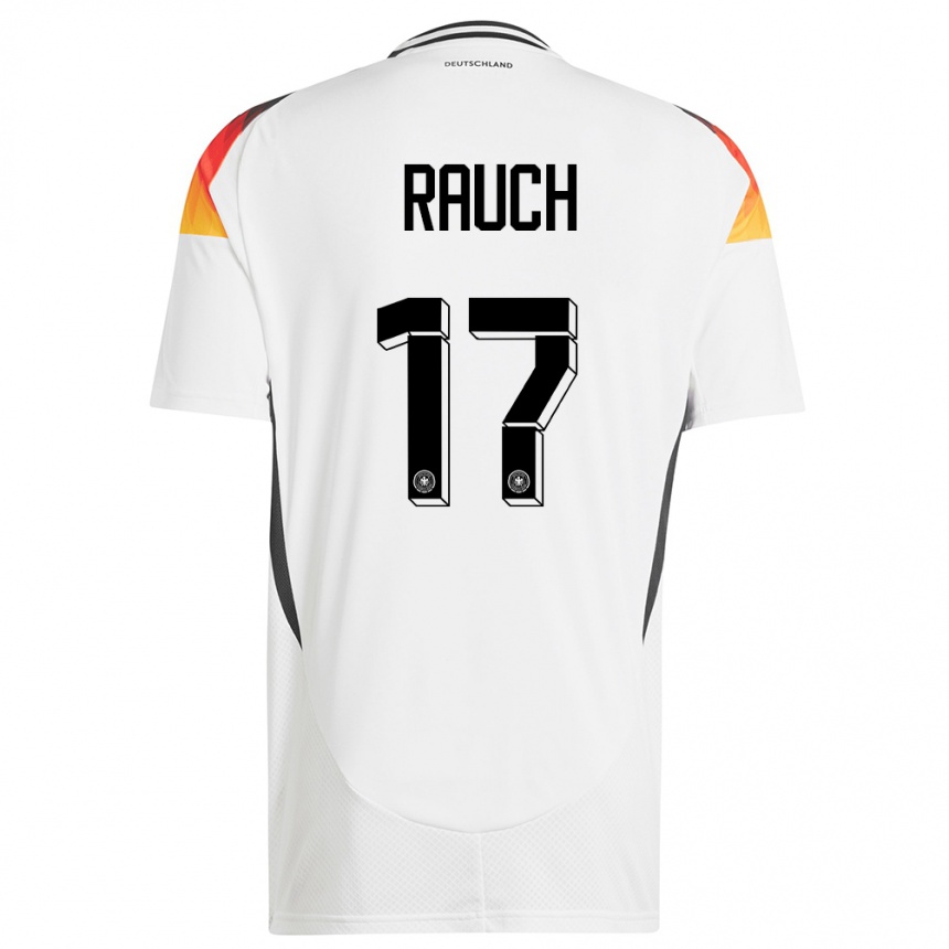 Herren Fußball Deutschland Felicitas Rauch #17 Weiß Heimtrikot Trikot 24-26 T-Shirt Luxemburg