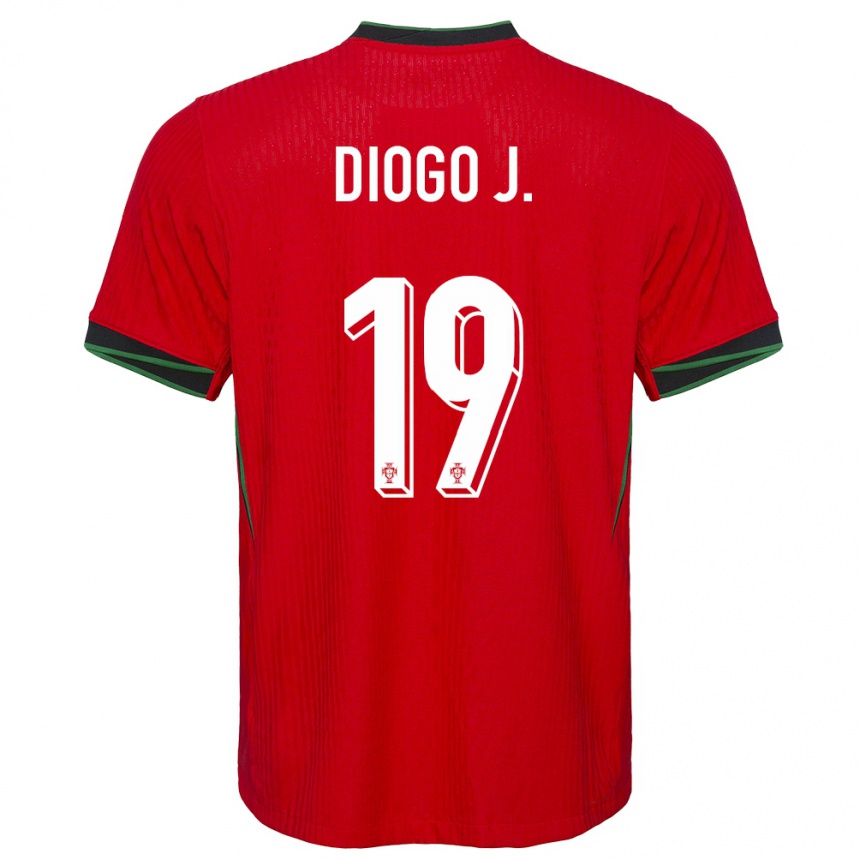 Herren Fußball Portugal Diogo Jota #19 Rot Heimtrikot Trikot 24-26 T-Shirt Luxemburg