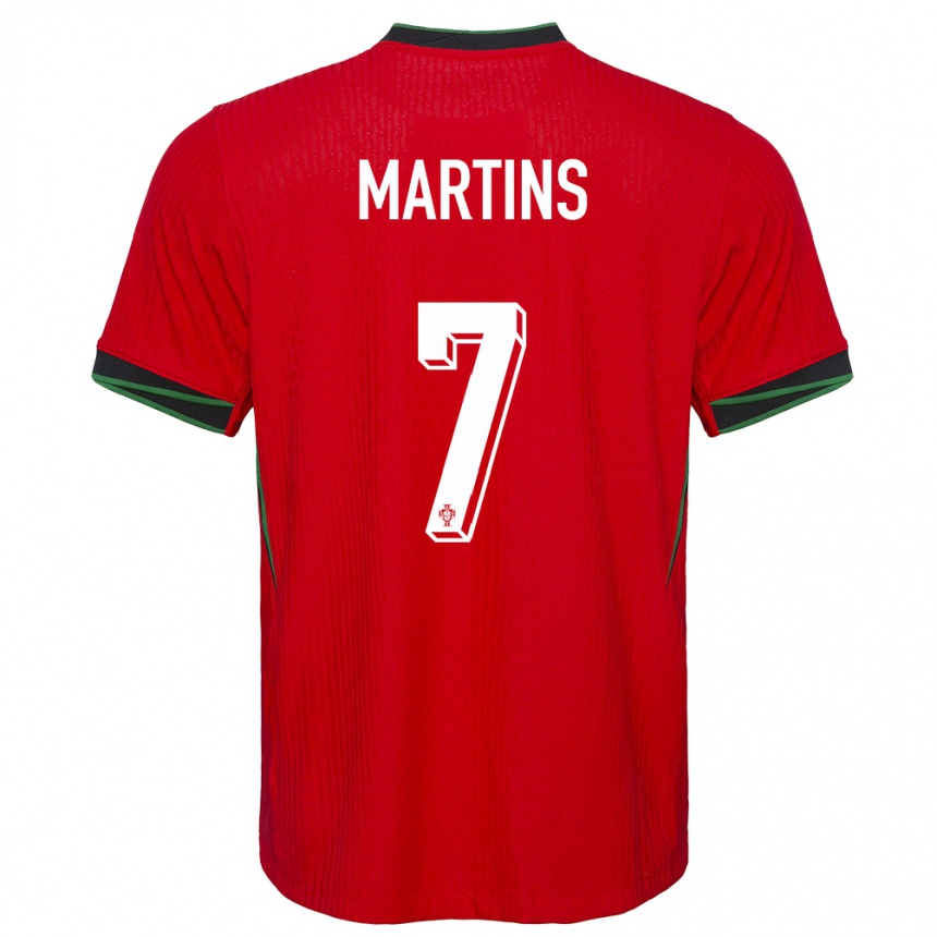 Herren Fußball Portugal Gil Martins #7 Rot Heimtrikot Trikot 24-26 T-Shirt Luxemburg