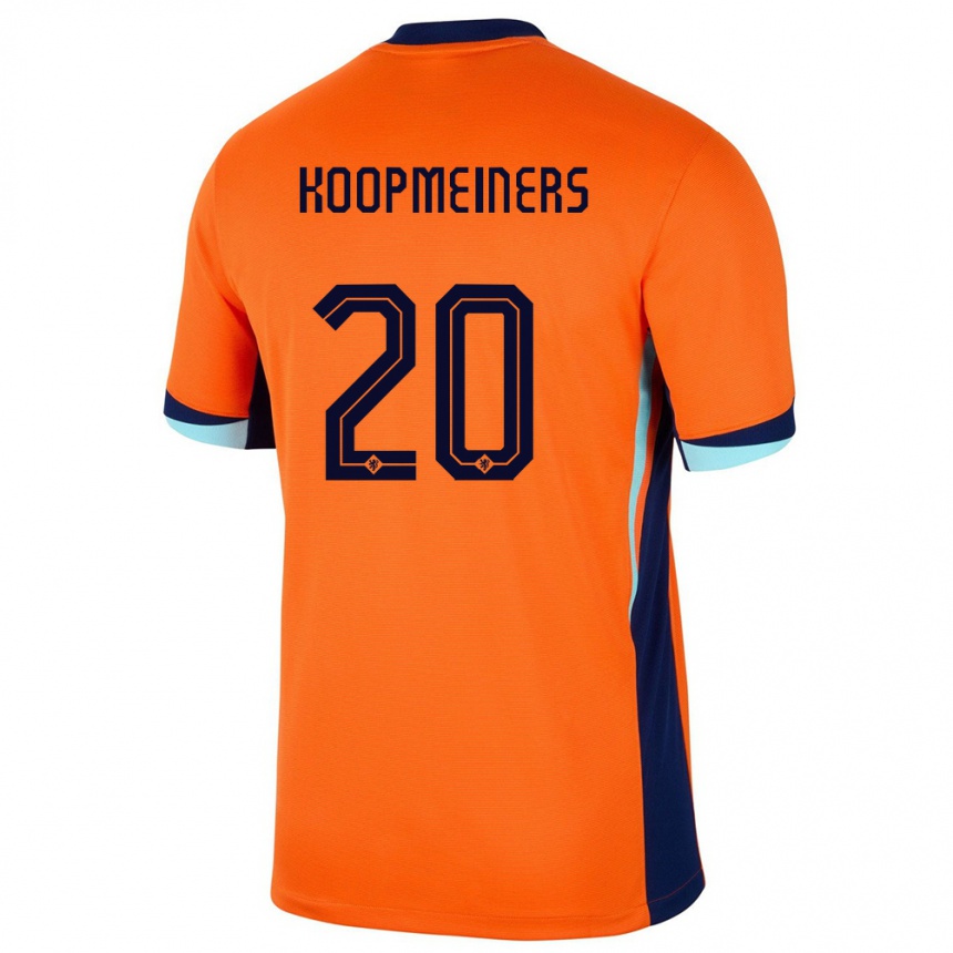 Herren Fußball Niederlande Teun Koopmeiners #20 Orange Heimtrikot Trikot 24-26 T-Shirt Luxemburg