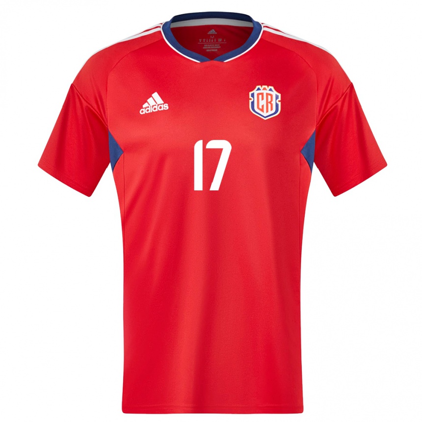 Herren Fußball Costa Rica Michelle Montero #17 Rot Heimtrikot Trikot 24-26 T-Shirt Luxemburg