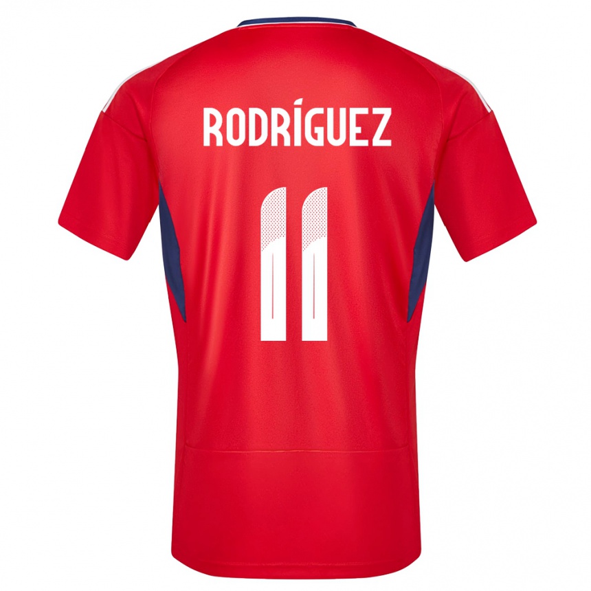Herren Fußball Costa Rica Raquel Rodriguez #11 Rot Heimtrikot Trikot 24-26 T-Shirt Luxemburg