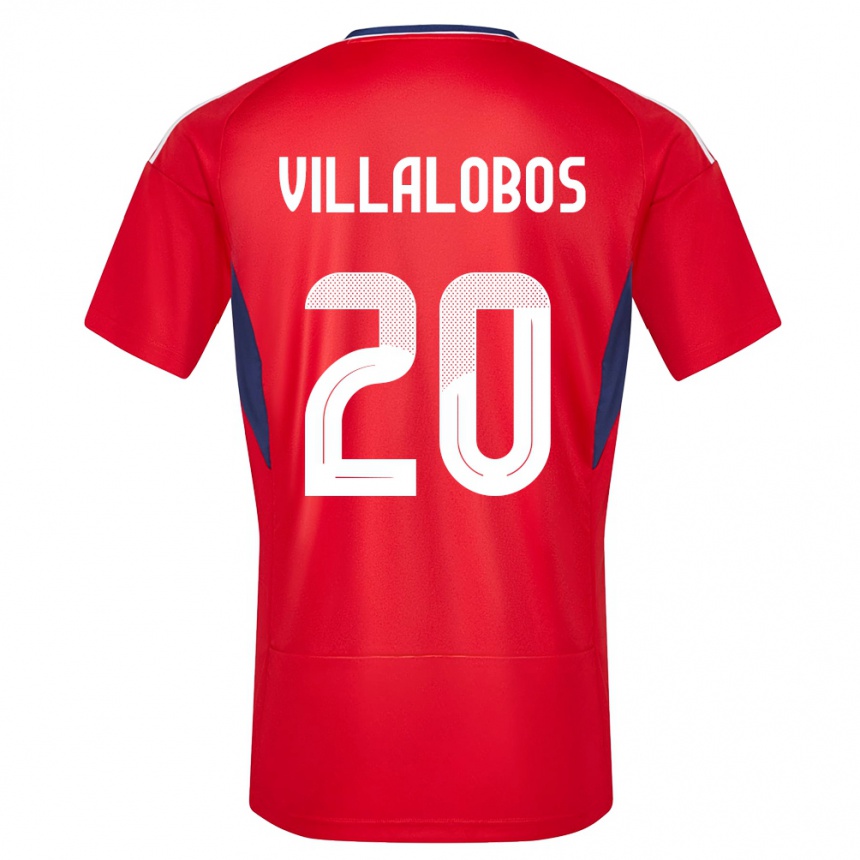 Herren Fußball Costa Rica Fabiola Villalobos #20 Rot Heimtrikot Trikot 24-26 T-Shirt Luxemburg