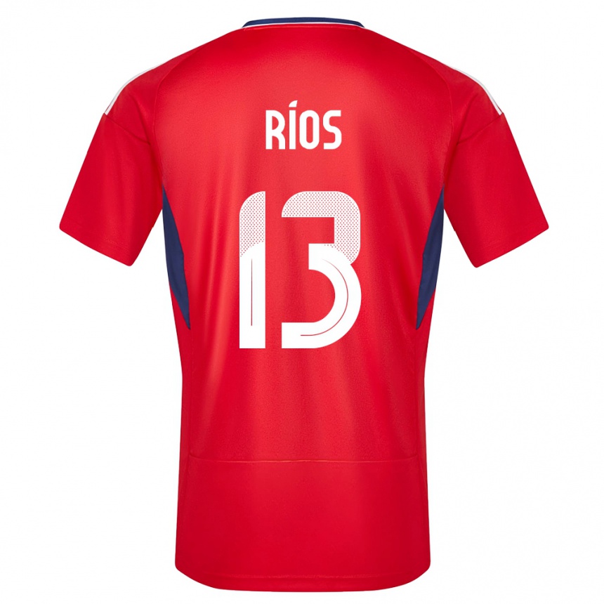 Herren Fußball Costa Rica Keral Rios #13 Rot Heimtrikot Trikot 24-26 T-Shirt Luxemburg