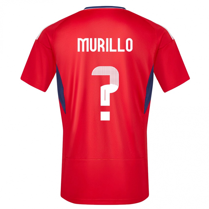 Herren Fußball Costa Rica Isaac Murillo #0 Rot Heimtrikot Trikot 24-26 T-Shirt Luxemburg