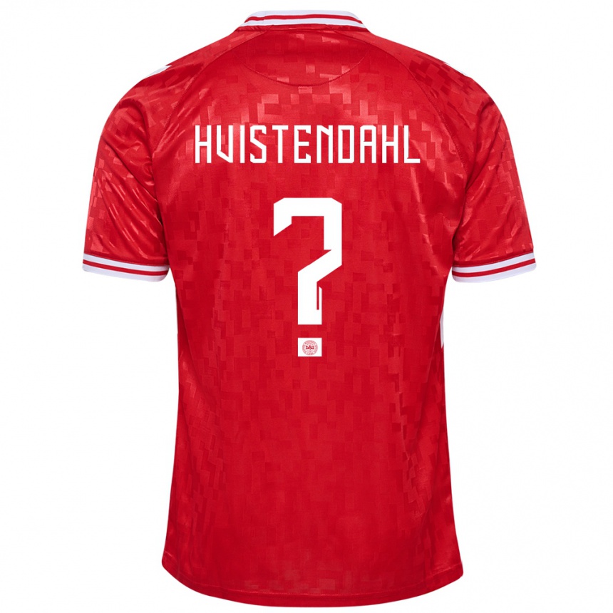Herren Fußball Dänemark Johan Hvistendahl #0 Rot Heimtrikot Trikot 24-26 T-Shirt Luxemburg